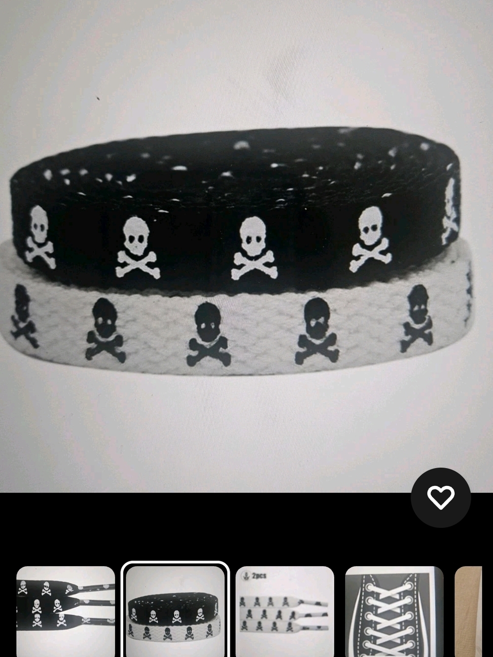 Skull & Bones White Athletic Shoelaces** UNISEX WEAR